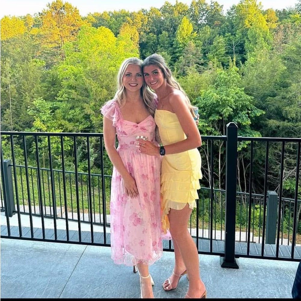 Yellow Ruffle Dress - Picture 2 of 2